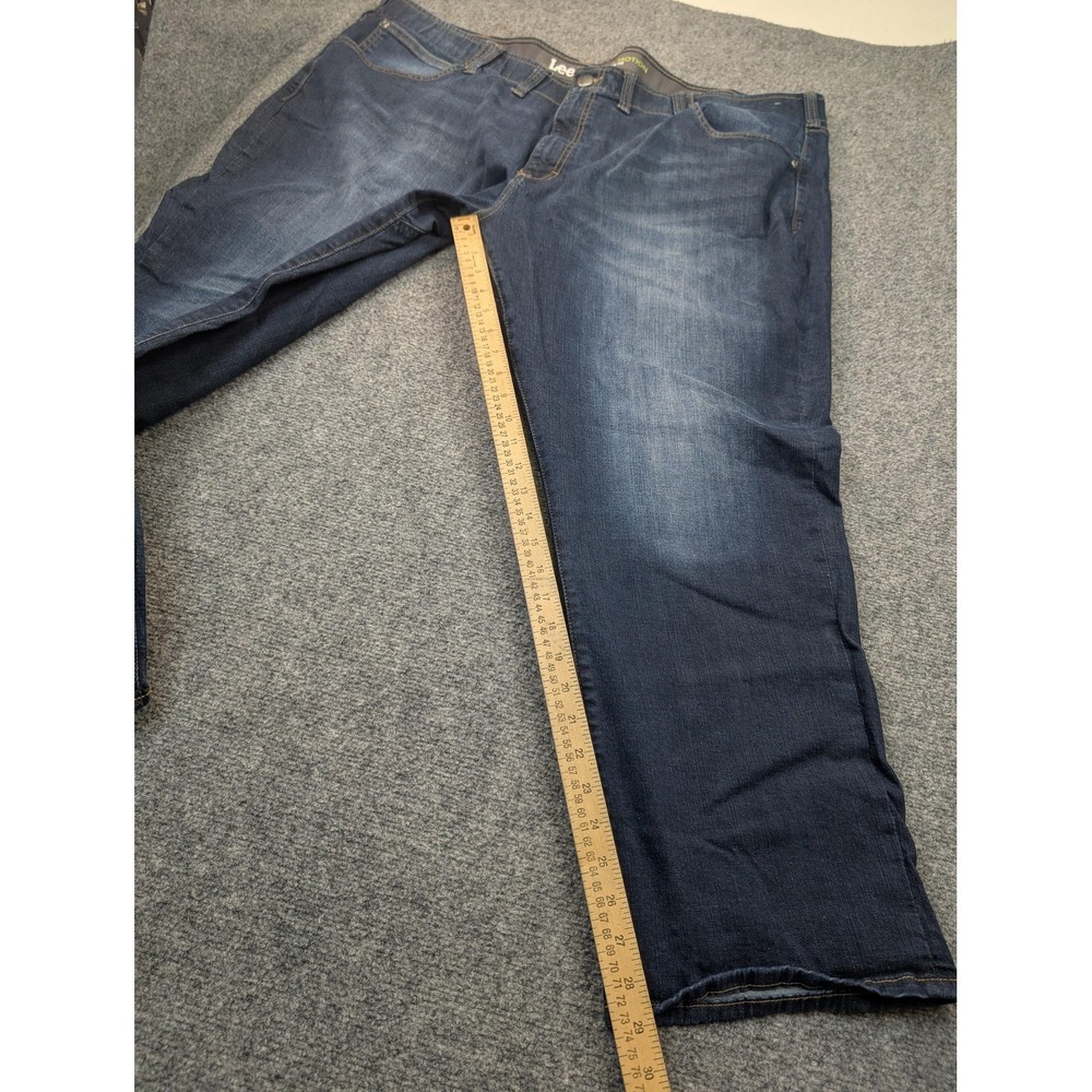 Lee Jeans Mens 50x30 Big Tall Blue Extreme Motion Athletic Denim Pants - Picture 6 of 9